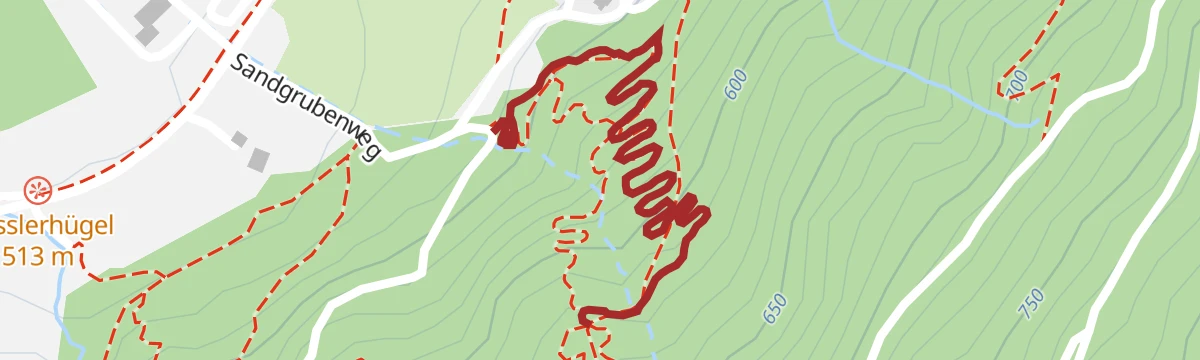 Route map: Sansily Trail - T72